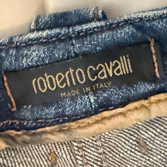 Roberto Cavalli Blue Flare & Wide Leg Jeans - Picture 4 of 12